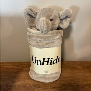UnHide Little Marsh Elephant Lovey Everywhere Blanket Kids / Newborn NEW